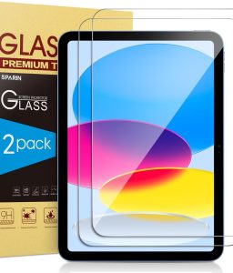 SPARIN Screen Protector for iPad 11th 10th Generation (iPad A16 11-inch 2025/10.9 inch 2022), 2 Pack Tempered Glass for iPad 11/10 Gen, Case Friendly, Anti-Scratch, Touch Sensitive